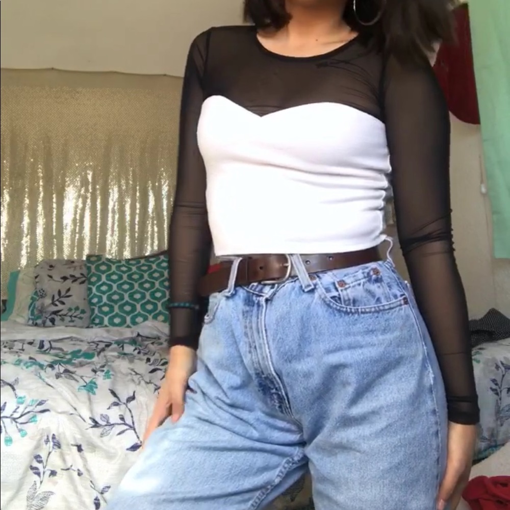 Forever 21 long sleeved crop top